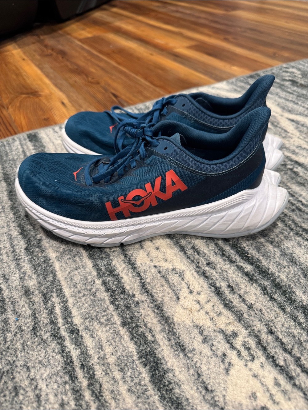 Hoka women’s Athletic Shoes - Deep Teal with Coral Logo